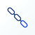 Icon of a chain of three linked bacteria